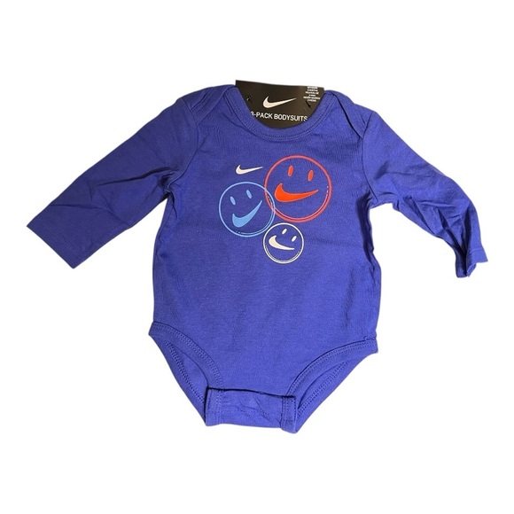 Nike Smiley Unisex Blue and Gray Jogger Set And Set Of 3 Bodysuits Size 3 Months - Picture 6 of 6